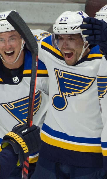Perron scores twice, O'Reilly collects four points as Blues defeat Senators 6-4